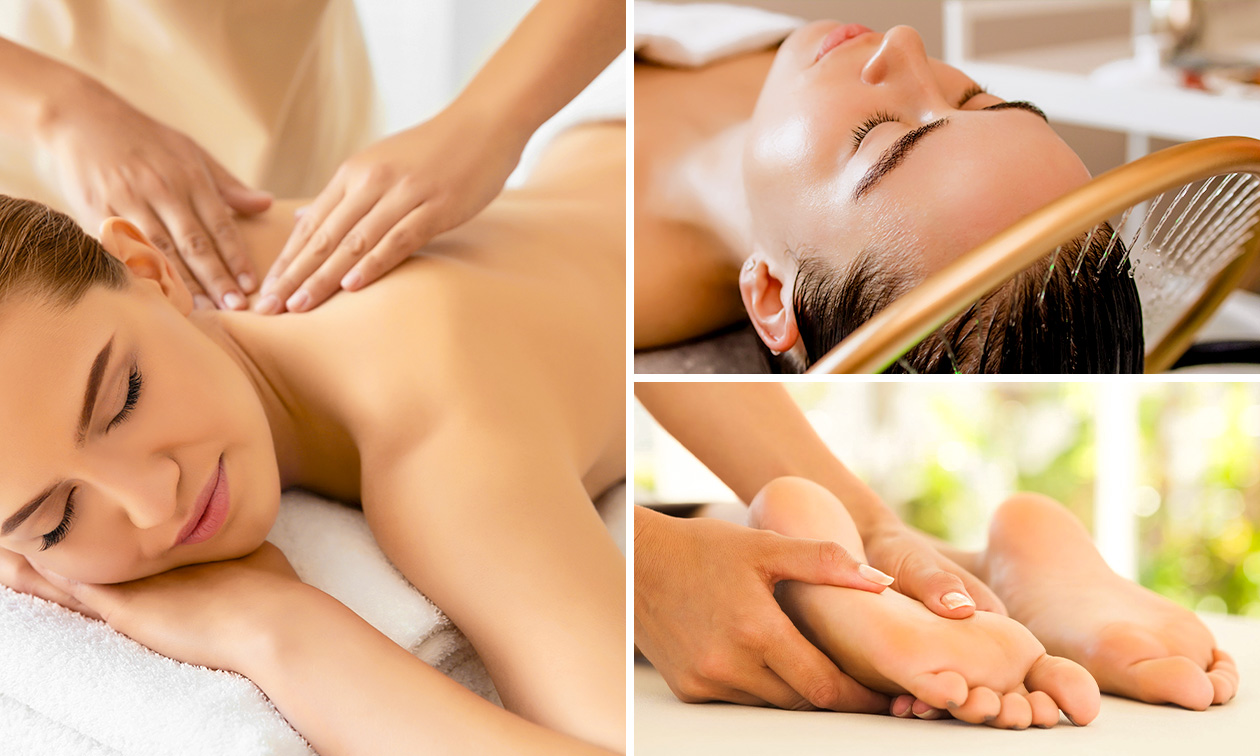 Massage (80 min) of head- en/of footspa (75 tot 100 min)