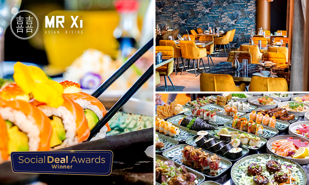All-You-Can-Eat-lunch sushi en grill bij Mr Xi Asian Bistro