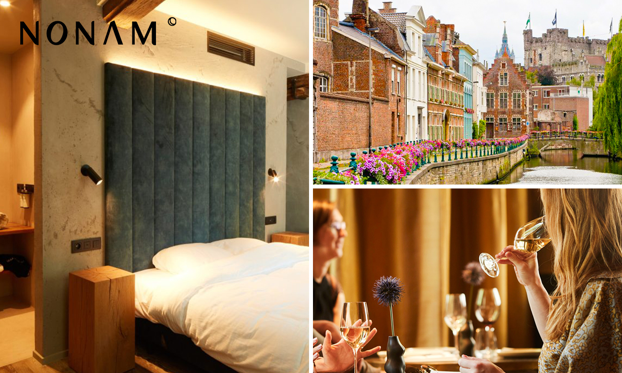 Nuit pour 2 + coin petit-déjeuner + check-out tardif au cœur de Gand