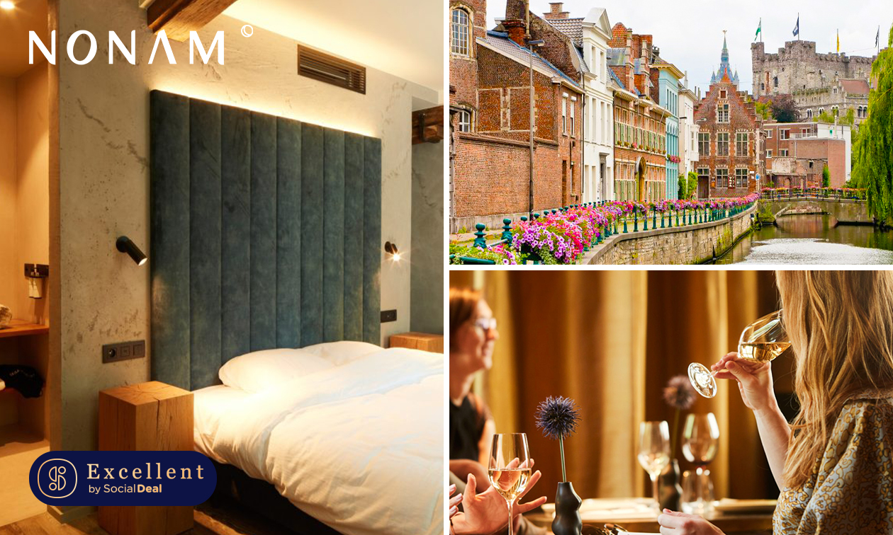 Nuit pour 2 + coin petit-déjeuner + check-out tardif au cœur de Gand