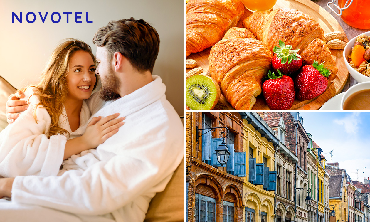 Nuit pour 2 + petit-déjeuner + check-out tardif au cœur de Lille