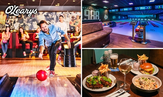 Bowlen (50 min) + hoofdgerecht naar keuze bij O'Learys