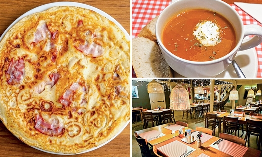 Pannenkoek met topping(s) + drankje naar keuze of 2-gangenlunch bij De Veldkamp