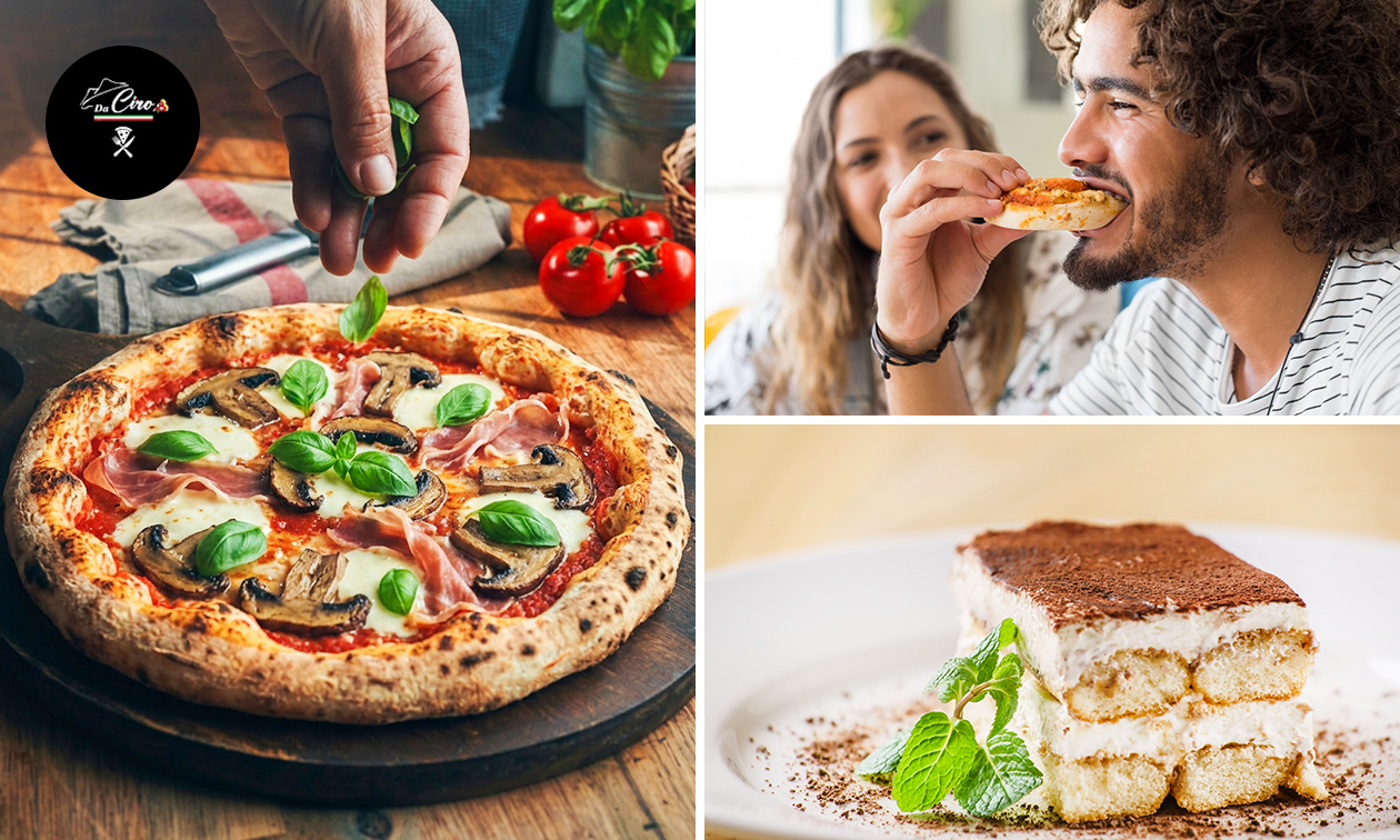 Neapolitanische Pizza oder 2-Gänge-Pizza-Menü nach Wahl zum Abholen