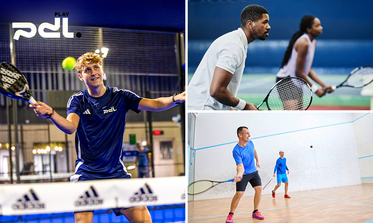 Padel, pickleball, tennis of squash (60 of 90 min)
