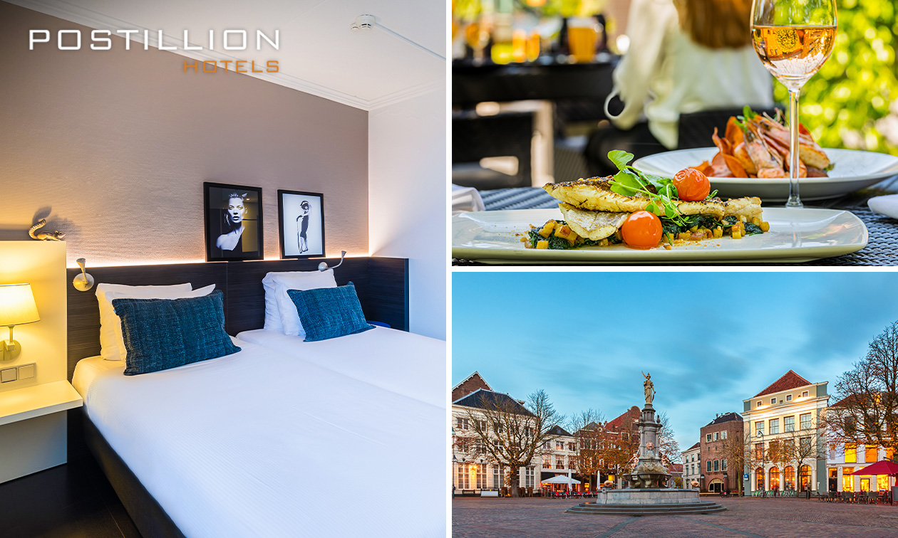 Nuit de luxe pour 2 + petit-déjeuner + dîner en 3 services ou journée au spa à Deventer