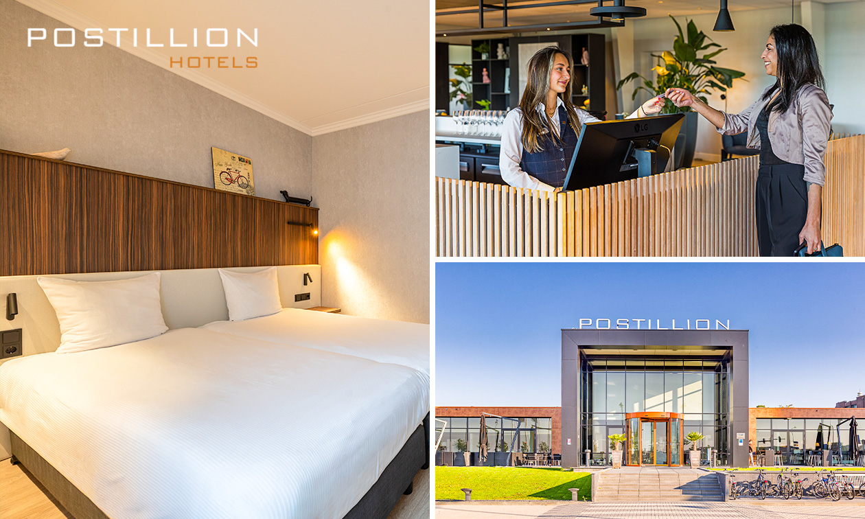 Nuit pour 2 + verre de bienvenue + petit-déjeuner + évtl. dîner en 3 services près d'Utrecht