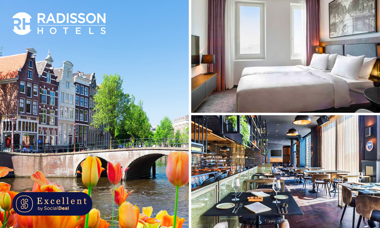 Overnachting voor 2 + parkeren + evt. ontbijt en 3-gangendiner nabij Amsterdam