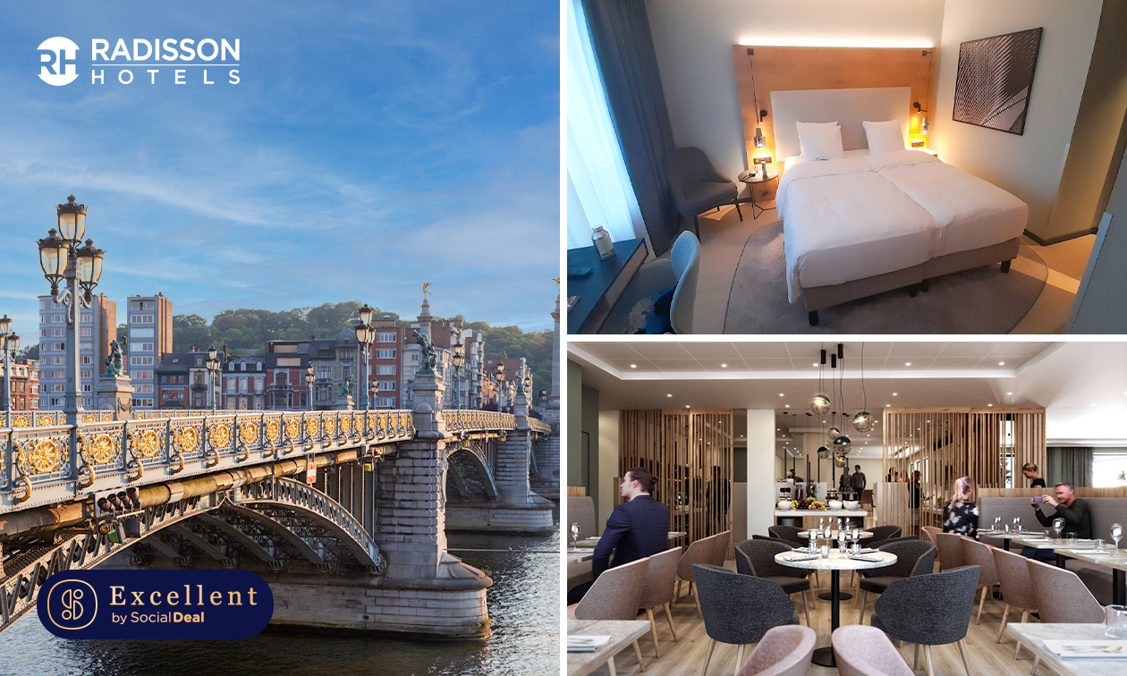 Nuit pour 2 + verre de bienvenue + petit-déjeuner à l'hôtel Radisson Liège City Centre