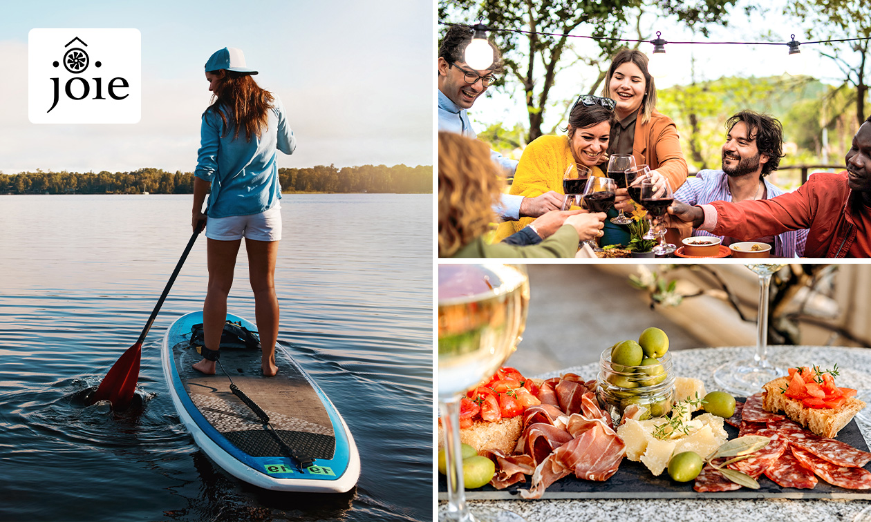 Session de paddle (60 min) + tapas au choix à partager à proximité de Mons