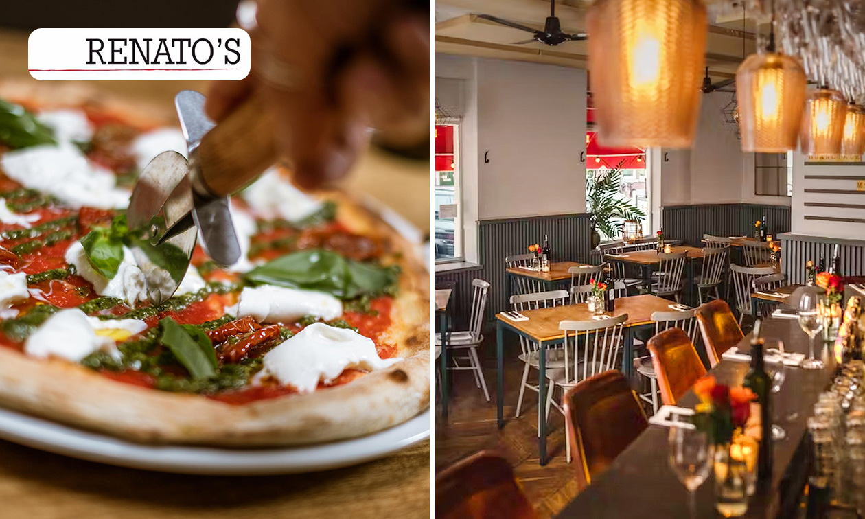 Italiaans 2- of 3-gangen keuzediner bij Renato's Pizzeria