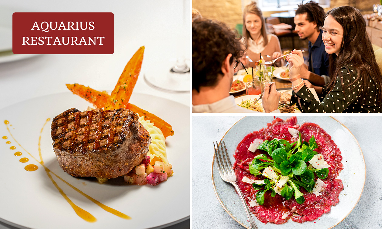 2-gangen keuzelunch of 3-gangen keuzediner bij  Restaurant Aquarius