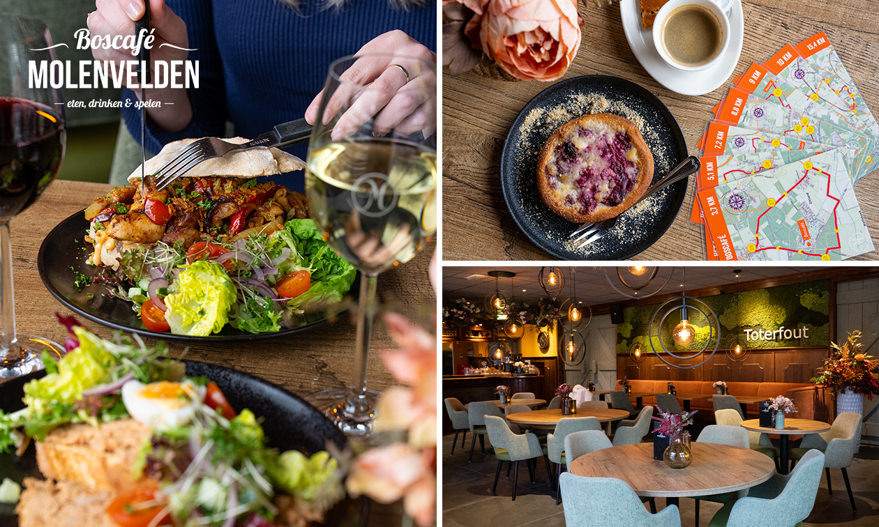 Wandelarrangement bij Restaurant Boscafé Molenvelden