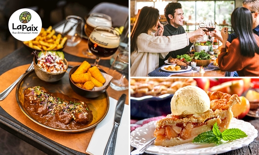 Déjeuner ou dîner en 3 services au choix