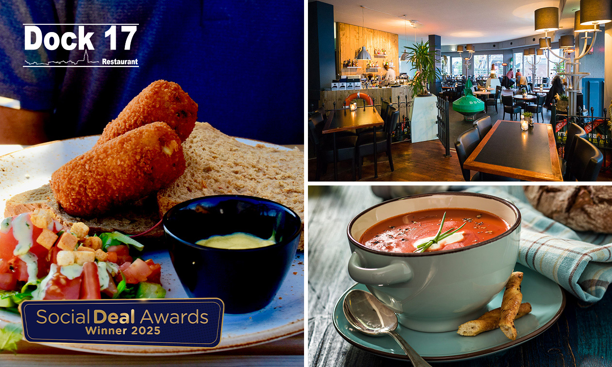 2-gangen keuzelunch bij Dock 17