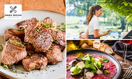 3-gangen keuzediner bij Restaurant Emmamolen