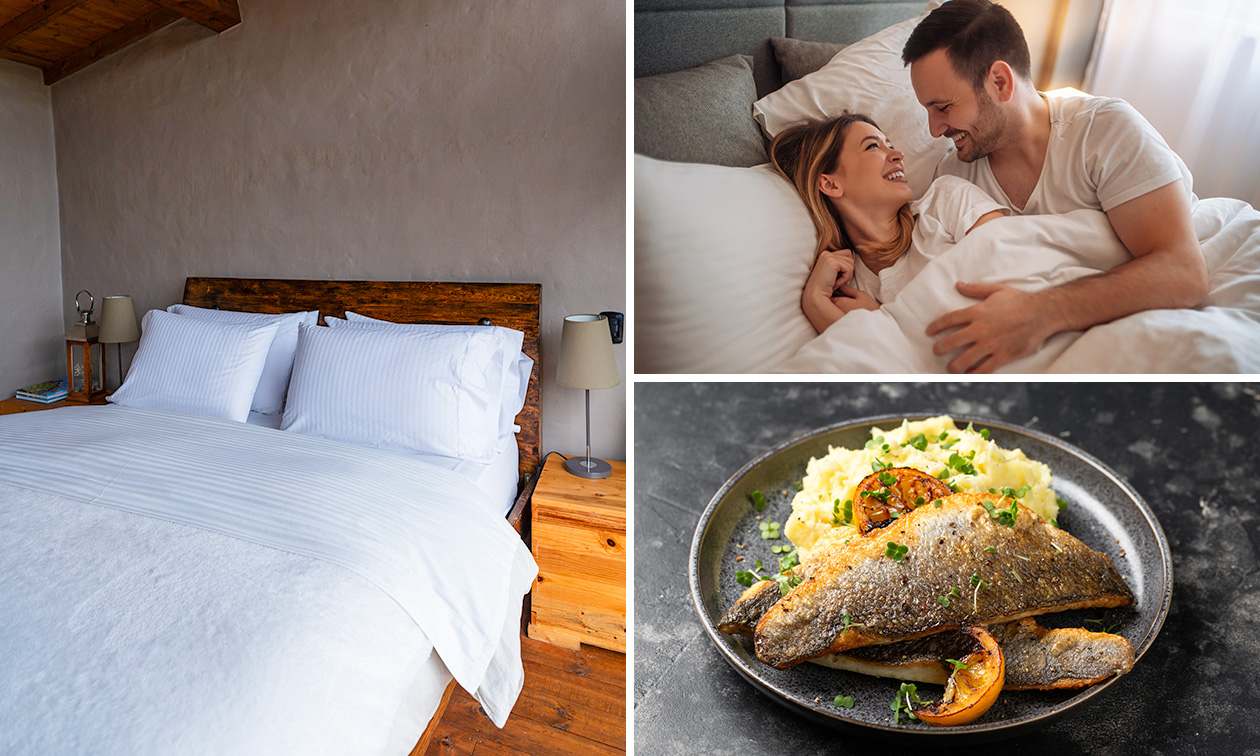 Nuit pour 2 + menu en 4 services + check-out tardif