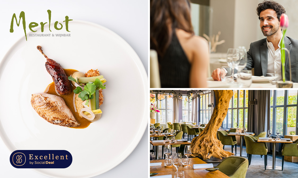 Culinair 4- of 6-gangendiner van de chef bij Merlot