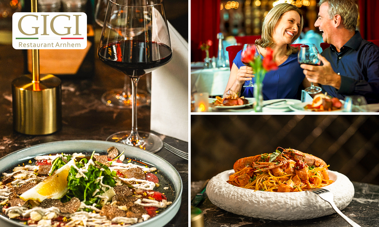 Italiaans 3- of 4-gangendiner van de chef bij Restaurant GIGI in hartje Arnhem