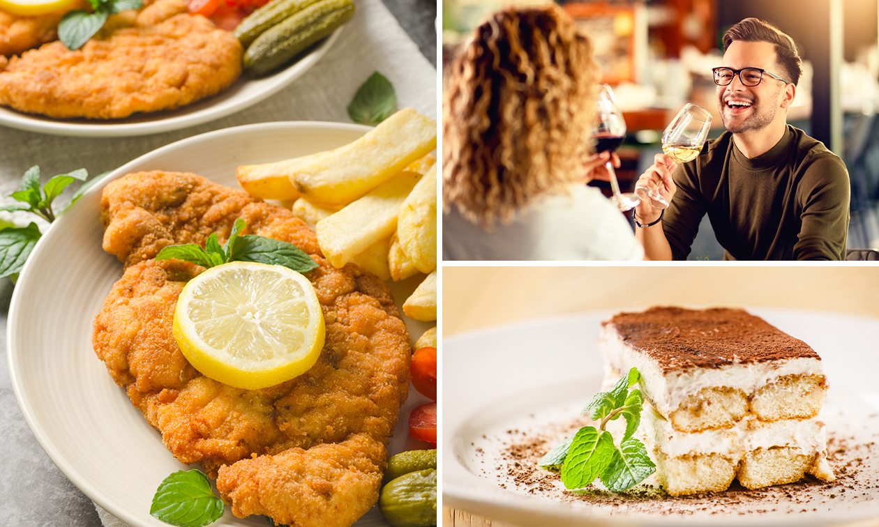 2-Gänge-Schnitzel-Menü nach Wahl