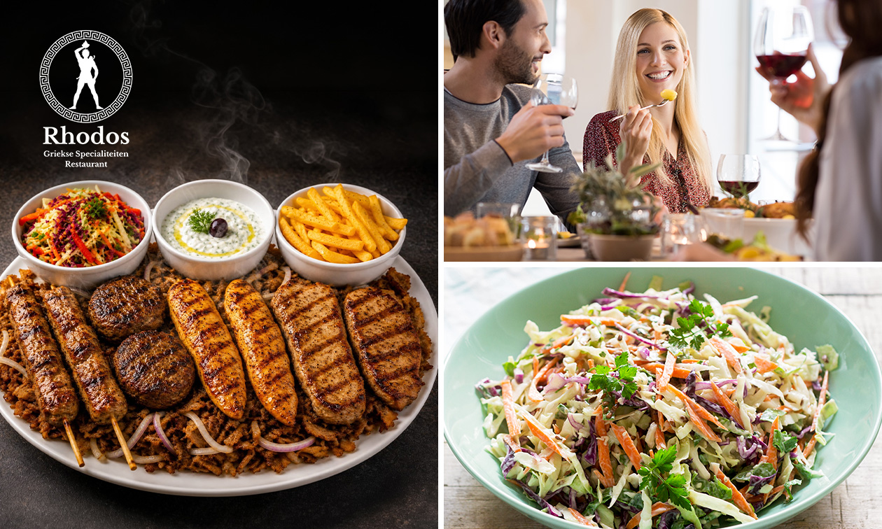 Onbeperkte mixed grill (2,5 uur) bij Restaurant Rhodos in hartje Gouda