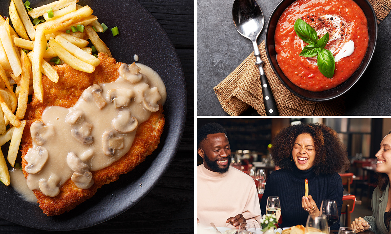 3-gangen schnitzeldiner bij Restaurant Torschänke