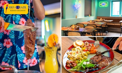 All-You-Can-Eat diner + nagerecht (2 uur) bij Rio De Brazil