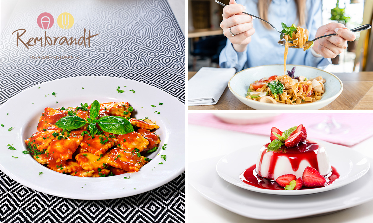 4-gangen keuzediner met seizoensgerechten bij Ristorante Rembrandt