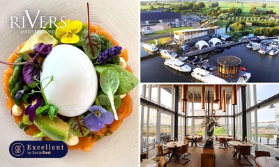 4- of 5-gangen fine dining-diner van de chef + amuse + evt. glas bubbels bij Rivers Marnemoende
