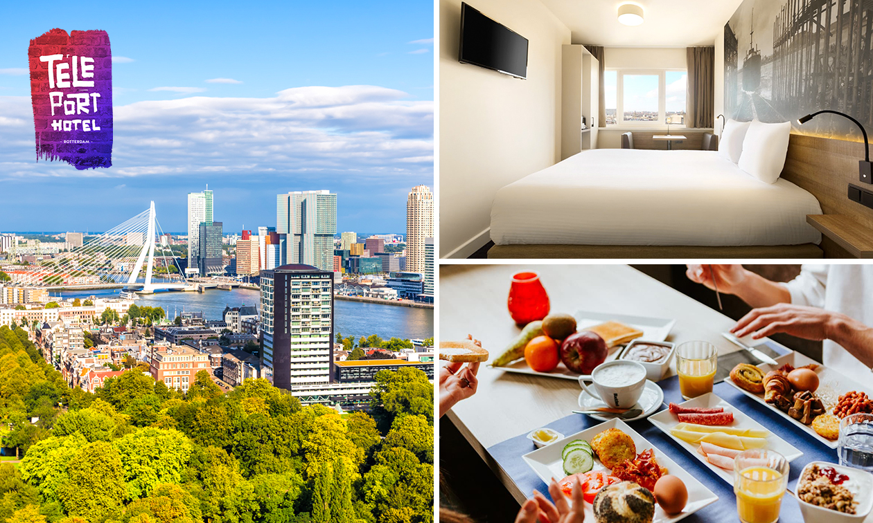 Nuit pour 2 à 8 à Rotterdam Teleport Hotel