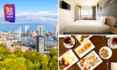 1 ou 2 nuit(s) pour 2 + check-in anticipé ou check-out tardif au Rotterdam Teleport Hotel