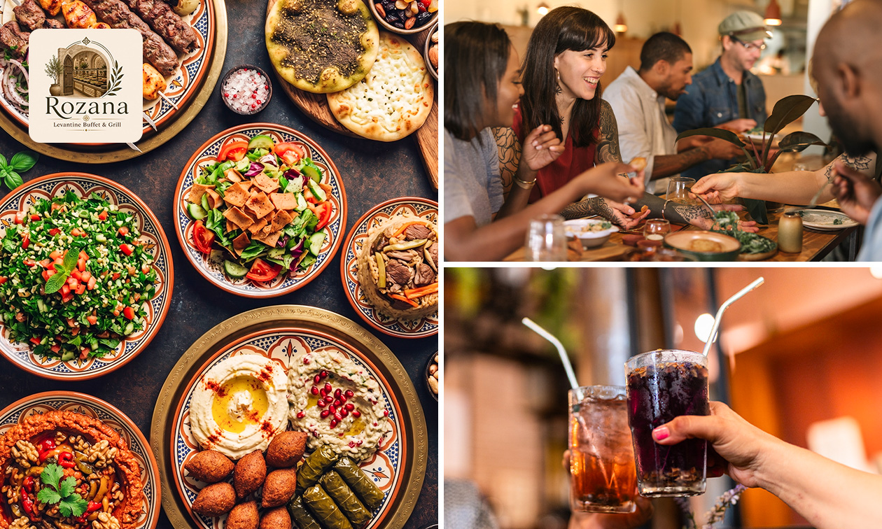 All-You-Can-Eat Libanees en Syrisch buffet (2,5 uur) + drankje naar keuze in Den Haag