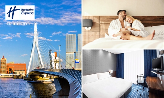 Nuit + petit-déjeuner + check-out tardif + parking pour 2 à Rotterdam