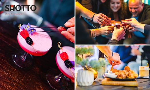 2 cocktails naar keuze of shotproeverij bij Shotto in hartje Zwolle