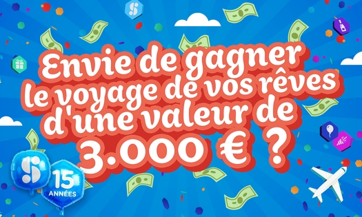 Tentez gratuitement votre chance de gagner un voyage de rêve d'une valeur de 3.000 €