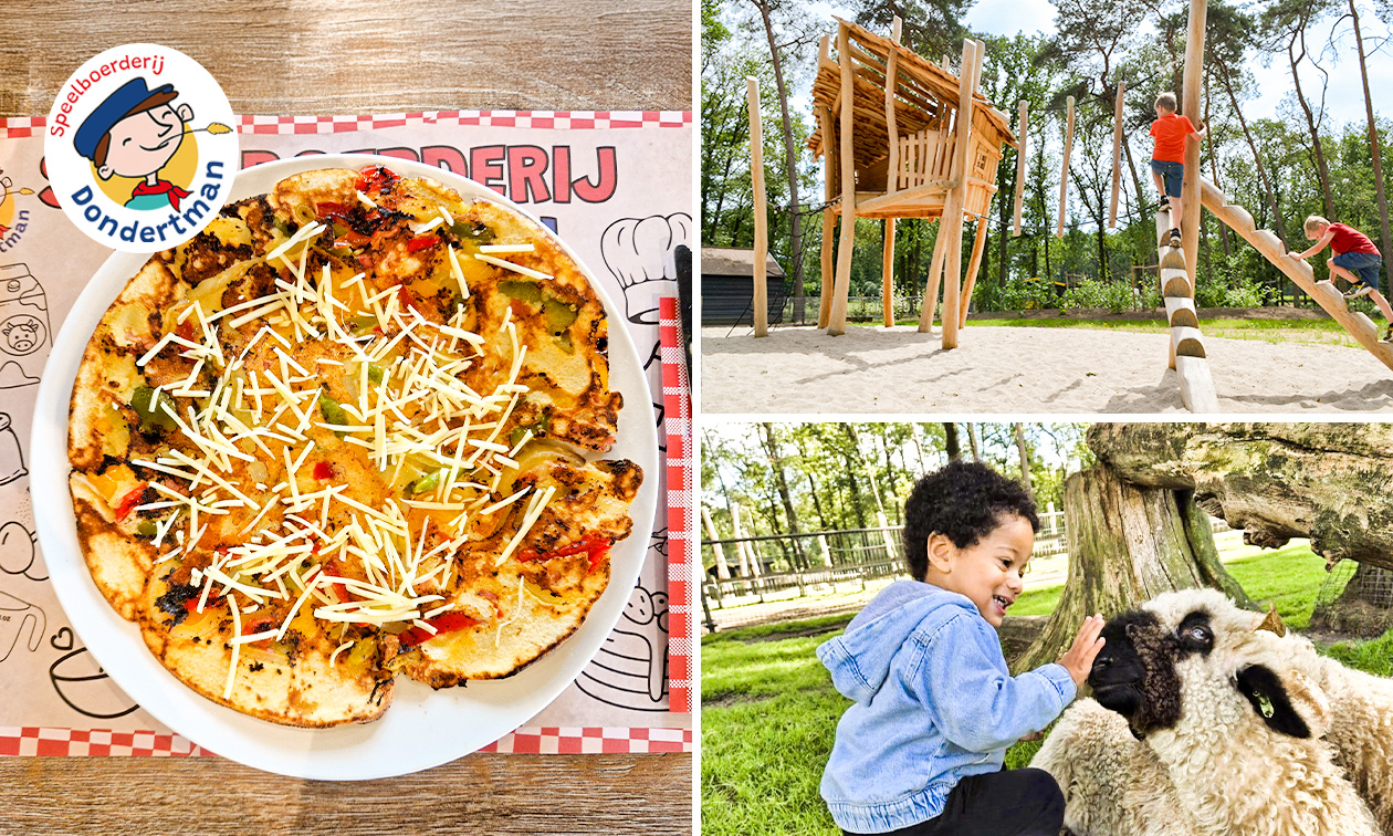 Entree speelboerderij + pannenkoek + nagerecht