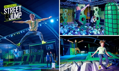 Vrij jumpen (2 uur) + zakje chips + limonade bij Street Jump Veldhoven