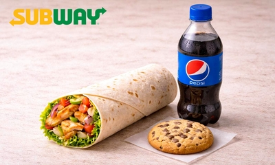 1 oder 2 Wraps oder Salat nach Wahl + Cookie + Getränk bei Subway in Köln