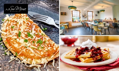 2-gangen pannenkoekenlunch of -diner bij Sur Meuse