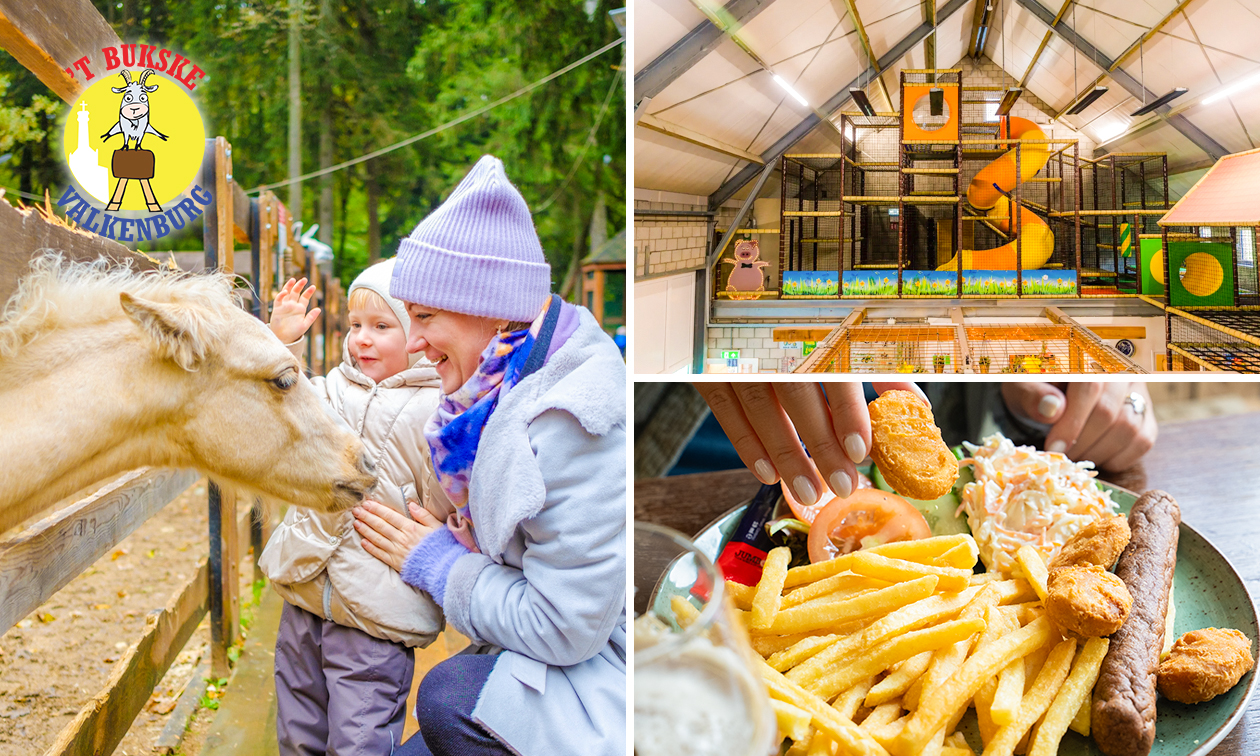 Entree kinderspeelboerderij + hapje en drankje of snackmenu