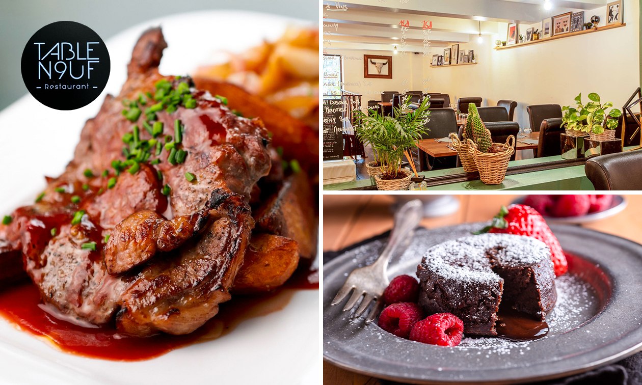 Menu en 2 ou 3 services à la carte dans le Vieux-Lille