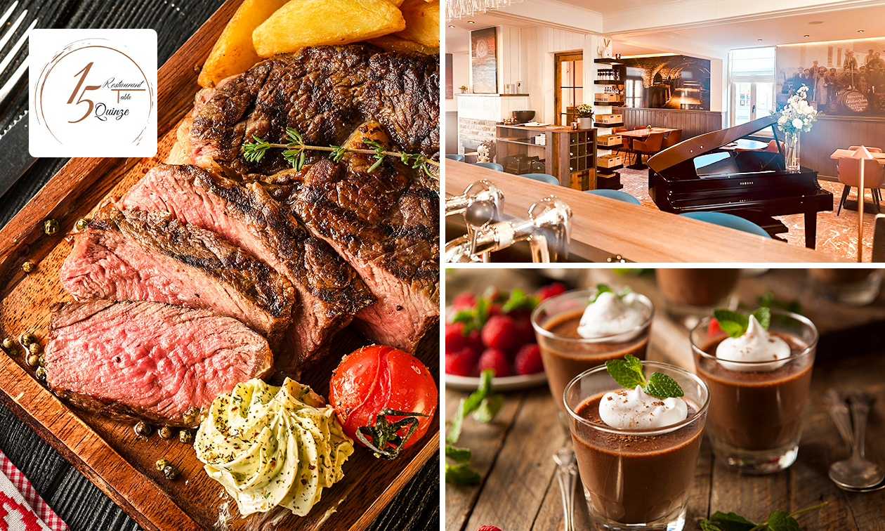 2-gangen keuzelunch of 3-gangen keuzelunch of -diner bij Table Quinze