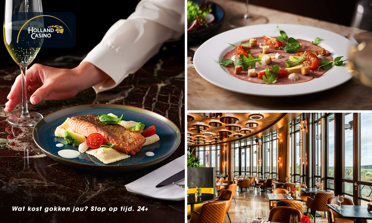 3-gangen keuzediner in Holland Casino