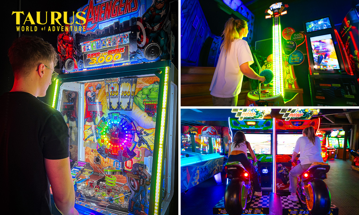 Speeltegoed t.w.v. €25, €50 of €75 voor de nieuwe, uitgebreide arcadehal