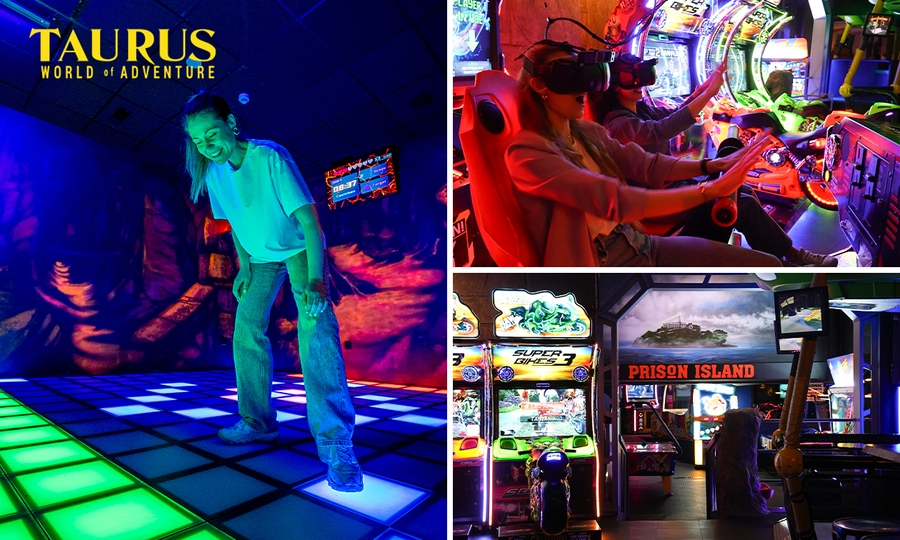 'De vloer is lava'-spel + 3 arcadedollars