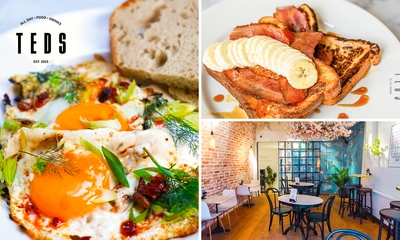 Brunch- of lunchgerecht naar keuze bij Teds Utrecht Stadhuisplein