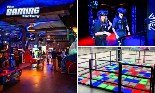 VR-game (30 of 60 min) + Pixel Play Floor (30 min) + onbeperkt gamen (2 uur)