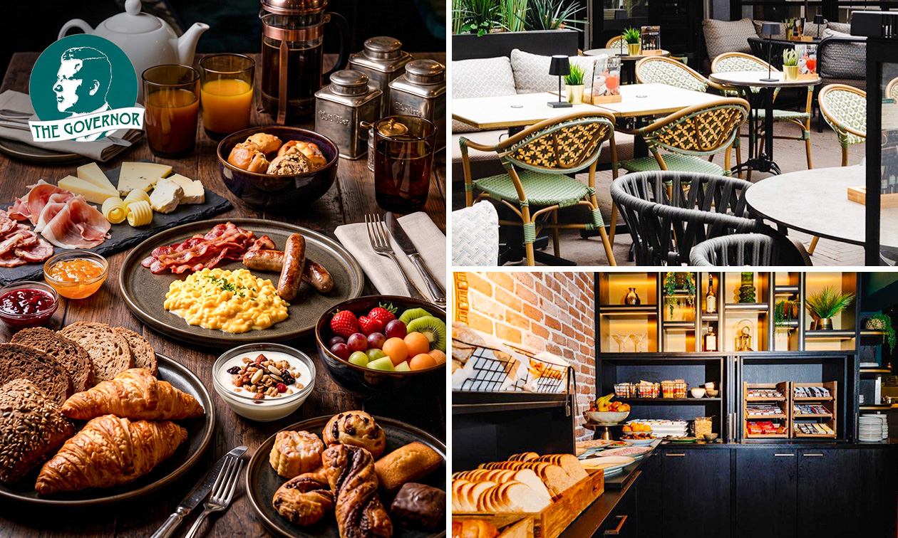 Onbeperkt ontbijtbuffet incl. dranken bij The Governor