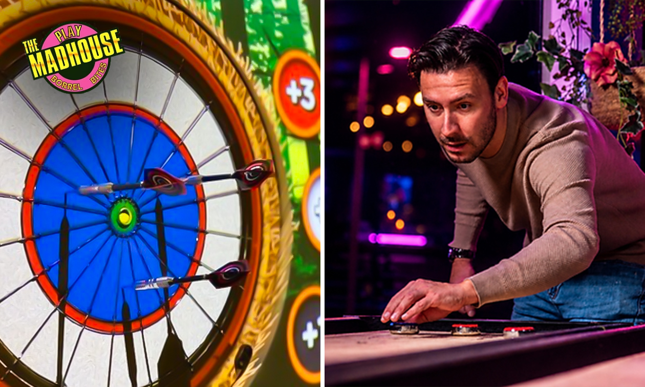 Interactief darten (30 min) + shuffleboard (30 min)