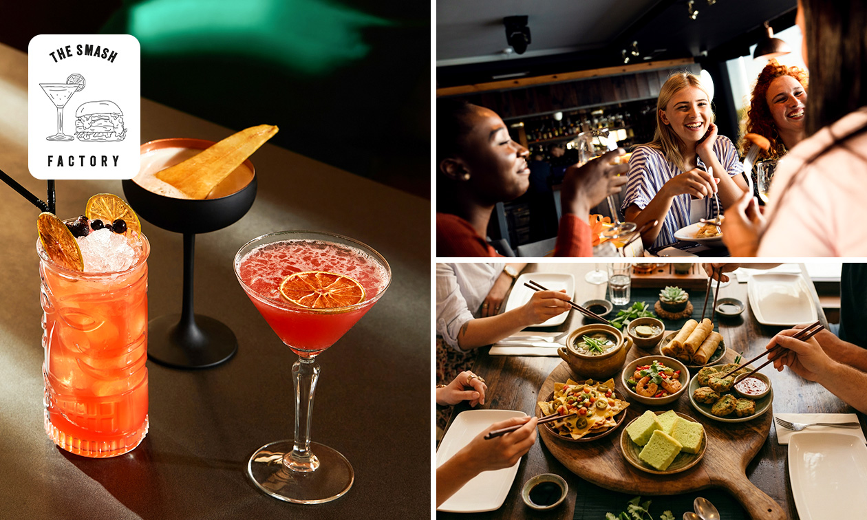 Cocktail + Aziatische lunchplank bij The Smash Factory Cocktail + Aziatische lunchplank bij The Smash Factory